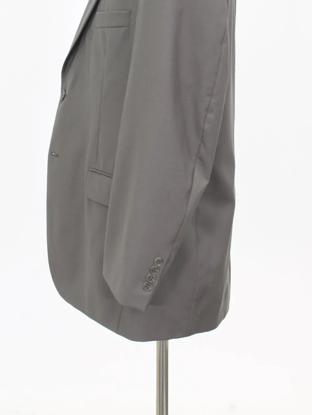 Stafford 44R 38x29 Gray Full Suit 2-Button Solid R937